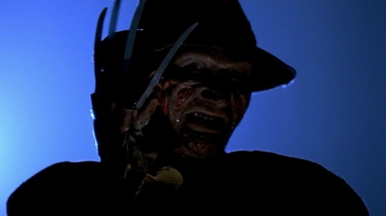 Freddy Krueger raises his glove