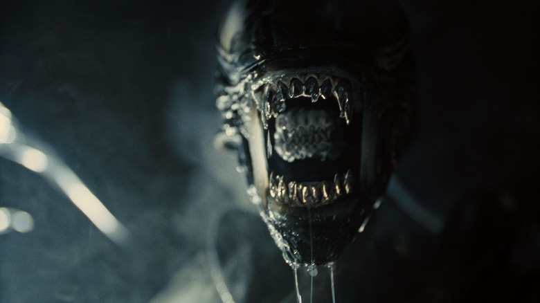 Xenomorph opening mouth