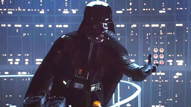 Darth Vader extending his hand