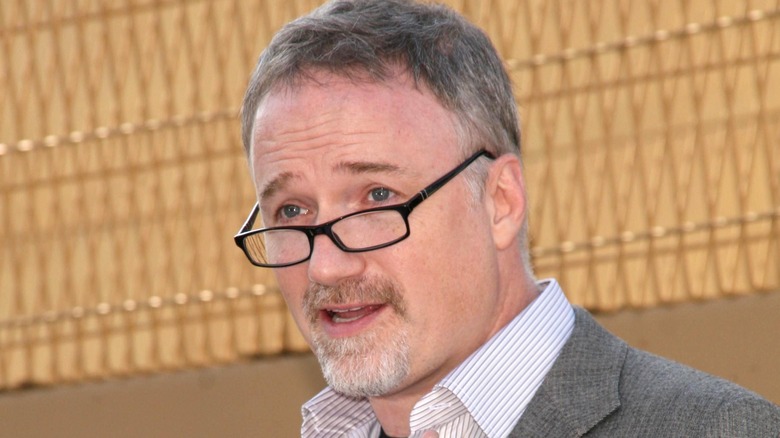 David Fincher speaking at event