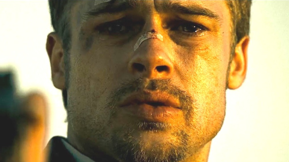 Seven Brad Pitt crying