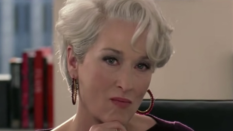 Miranda Priestly purses lips