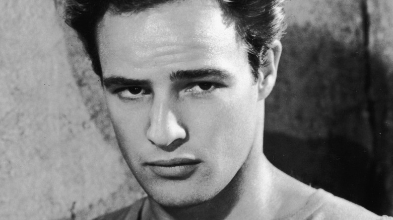 Marlon Brando poses