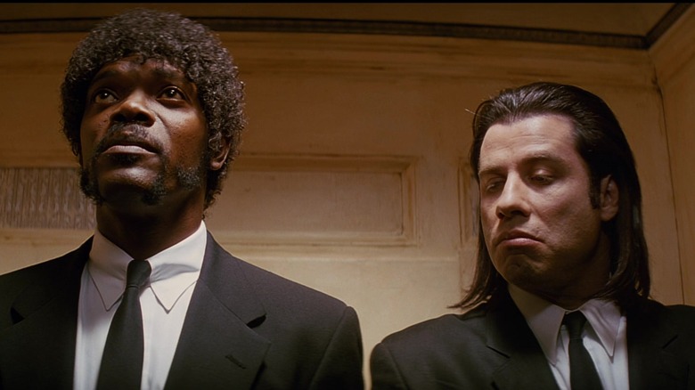 Vincent Vega and Jules Winnfield in elevator