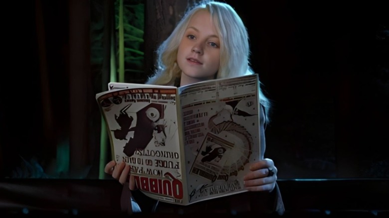 Luna Lovegood reading