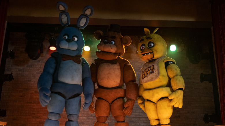 Animatronics standing together