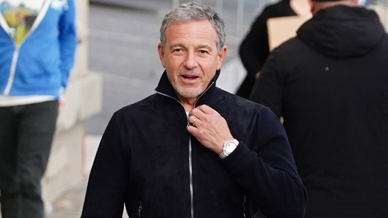 Bob Iger wearing black tracksuit