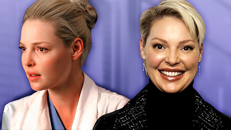 Dr. Izzie Stevens and Katherine Heigl collage