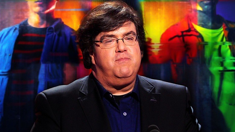 Dan Schneider looking shifty