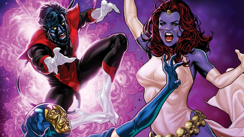 Nightcrawler stopping Mystique's attack