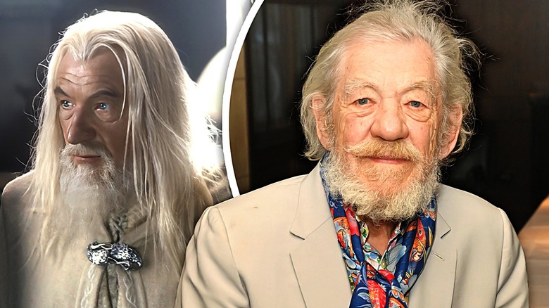 Gandalf and Ian McKellen side-by-side