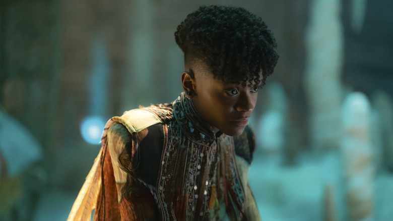 Shuri looking serious