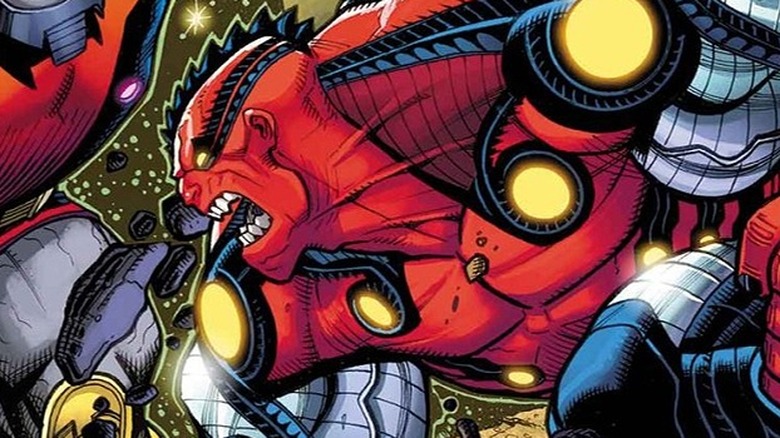 Red Hulk battles Terrax