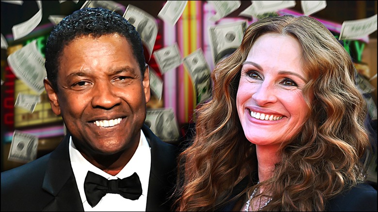 Denzel Washington & Julia Roberts with money