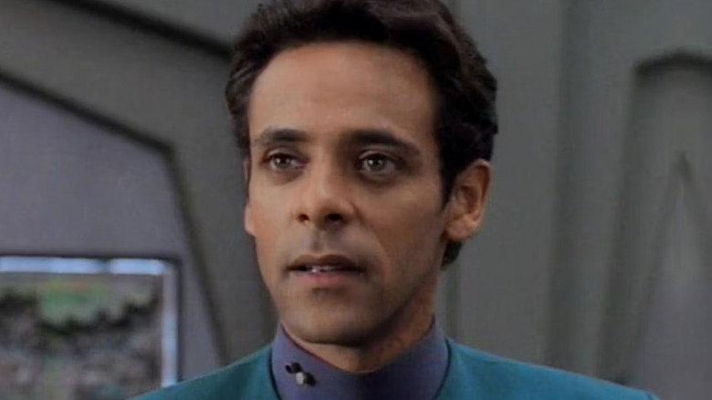 Dr. Bashir looking serious