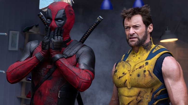 Deadpool and Wolverine standing together