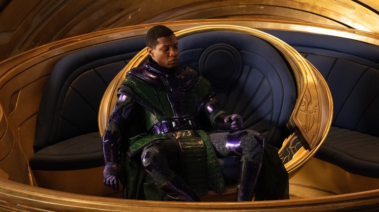 Kang looking sad on throne