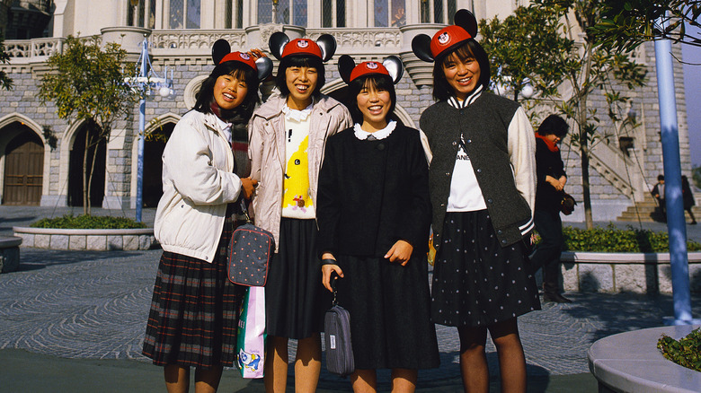 Couple dressed up disney