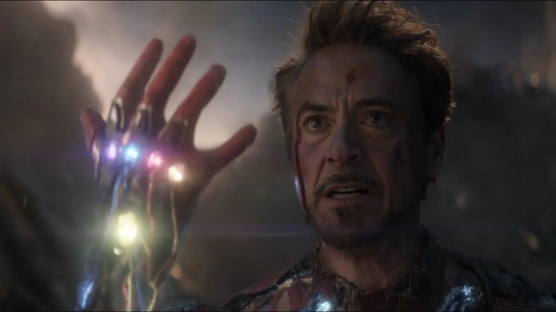 Iron Man wielding Infinity Stones