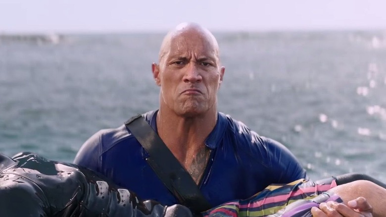 Dwayne Johnson in Baywatch movie