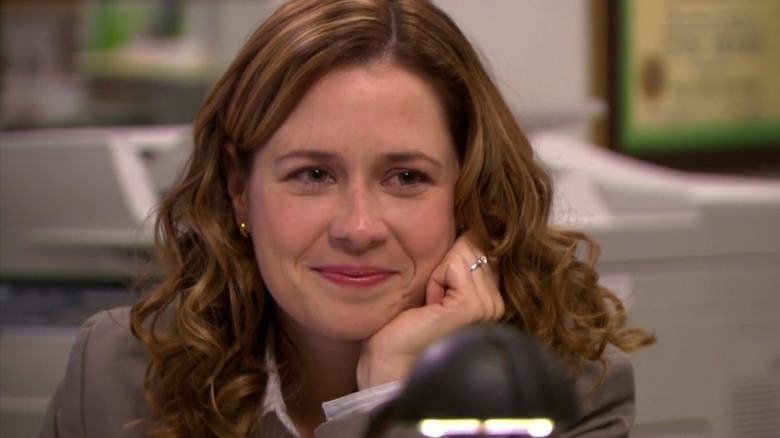 Pam Beesly smiling