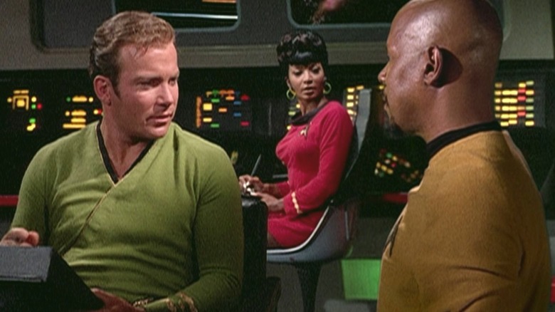 Benjamin Sisko, Kirk, and Uhura