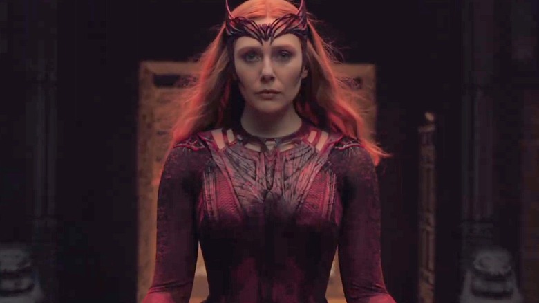 Scarlet Witch looking solemn