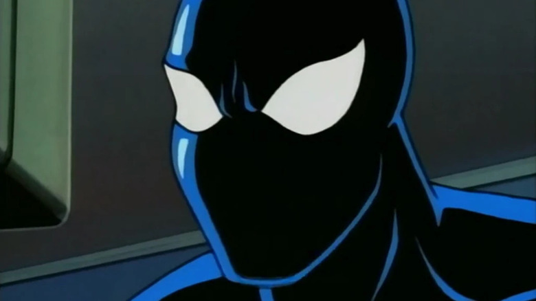 Spider-Man in black suit in the animated series