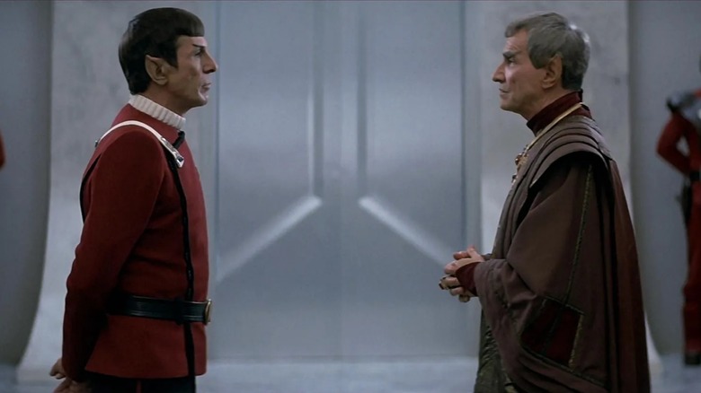 Spock speaks with Sarek